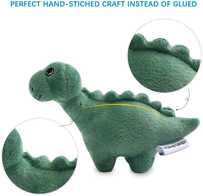 LEGEND SANDY Squeaky Plush Dog Toy 6 Pack for Puppy, Small Stuffed Puppy Chew Dog Toys Bulk with Squeakers, Cute Soft Pet Toy for Small Medium Size Dogs