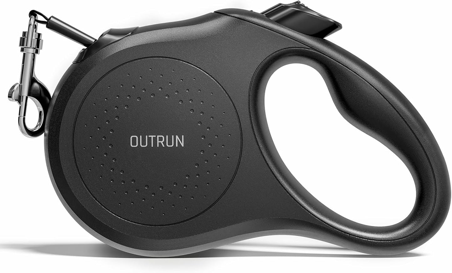 OUTRUN Retractable Dog Leash 16 FT Walking Leash up to 55 Lbs, Strong Nylon Tape No Tangle, Heavy Duty One-Handed Brake Lock Perfect for Small & Medium Sized Dogs and Pets