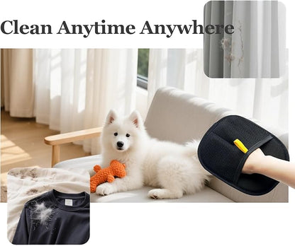 Pet Hair Removal Brush, Efficient Grooming for Pet Hair, Reusable Cat Dog Electrostatic Hair Remover Grooming Tool, for Couch, Furniture, Carpet, Curtain (2 Pcs)