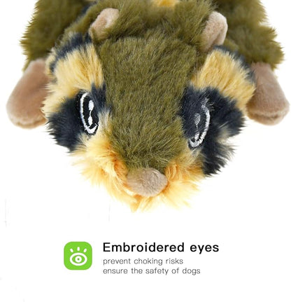 SHARLOVY Dog Squeaky Toy No Stuffing 6 Pack, Dog Toys Crinkle for Small Puppy, Durable Chew Plush Cute Animals Natural for Teething Pet