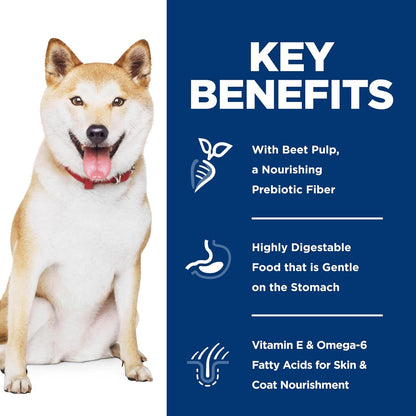 Hill's Science Diet Sensitive Stomach & Skin, Adult 1-6, Stomach & Skin Sensitivity support, Dry Dog Food, Pollock, Barley, & Insect Recipe, 3.5 lb Bag