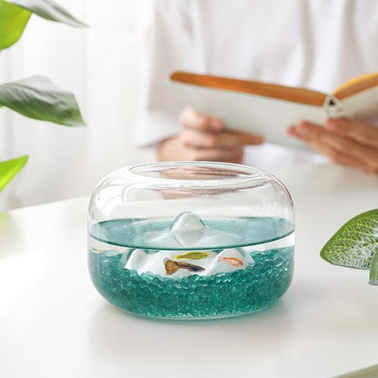 T4U Fish Tank Gravel 2 LB, Tumbled Small Rocks for Aquarium, Glass Beads for Vases, Succulent Rocks for Plants, Aquarium Gravel Decorative Pebbles for Terrarium Crafts Vase Filler, Green