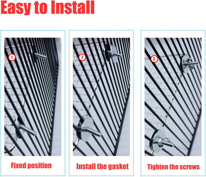 2 Pack Parrot Perch Platform,7.9x5 in Stainless Steel Shelves for Bird Cage,Flat Platform Training Stand Small Animals Cage Accessories, Lovebirds,Parakeets,Budgies, Conures, Cockatiels