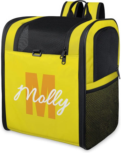 Cat Backpack Carrier-Customizable, Breathable Pet Carrier Backpack for Outdoor Travel/Vet Visits/Daily Use, Adjustable & Secure Design for Small Dogs and Cats Style3