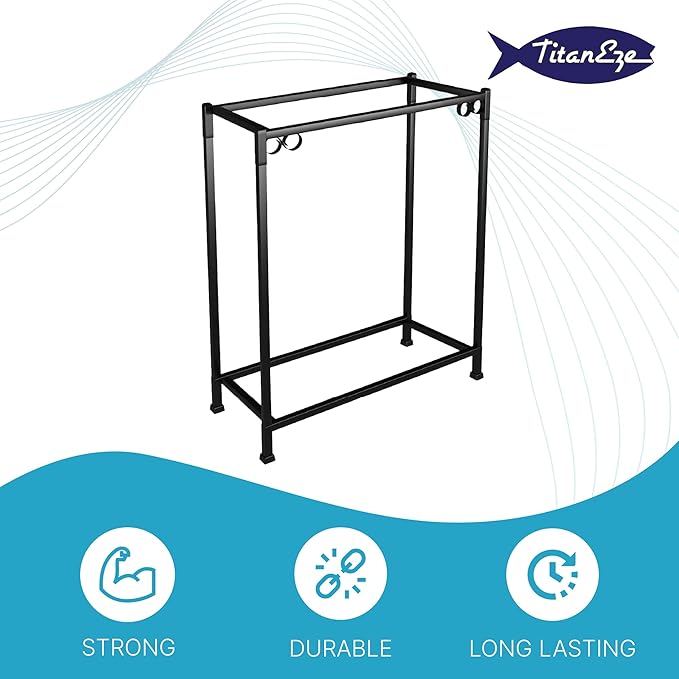 TITANEZE 15 to 20 Gallon Double Aquarium Stand (2 Stands in 1), Fish Tank Stand, Bird Cage Stand, 26.5" W x 31" H x 13" D