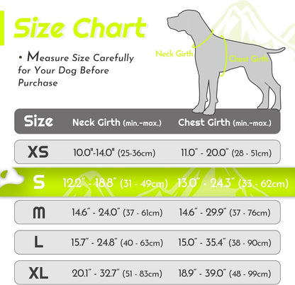 Eagloo Dog Harness Small Sized Dog, No Pull Service Vest with Reflective Strips and Control Handle, Adjustable and Comfortable for Walking, No Choke Pet Harness with 2 Metal Rings, Green, S