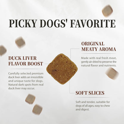 Herz Air-Dried Dog Food Turkey & Duck Liver Recipe 2.2 lb, All-Natural, High-Protein, Grain-Free, Limited Ingredients, Complete & Balanced, Premium Canine Cuisine