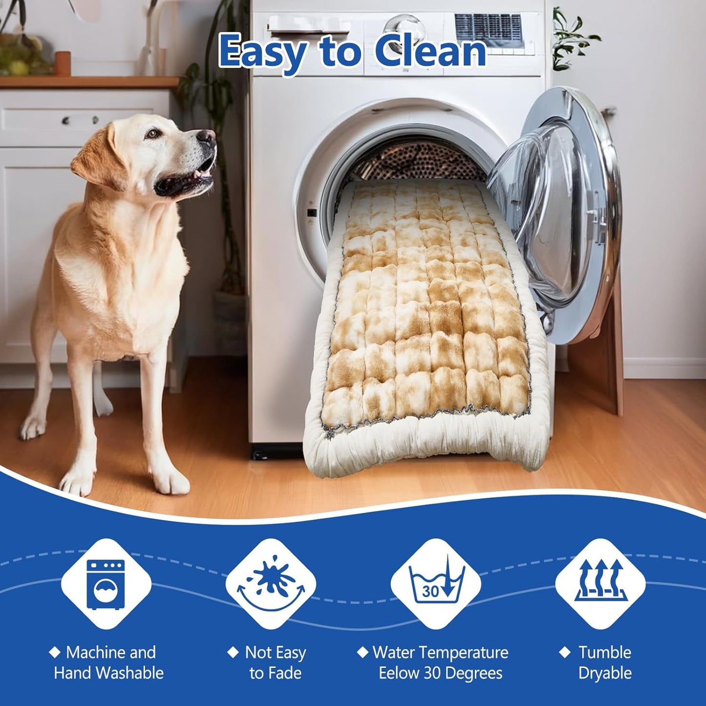 Thickened Dog Bed for Car Back Seat, Upgraded Bottom Non-Slip，Fits Hard Bottom car seat Cover for Dogs, Premium Mixed Color ，Bog Car Seat Cover