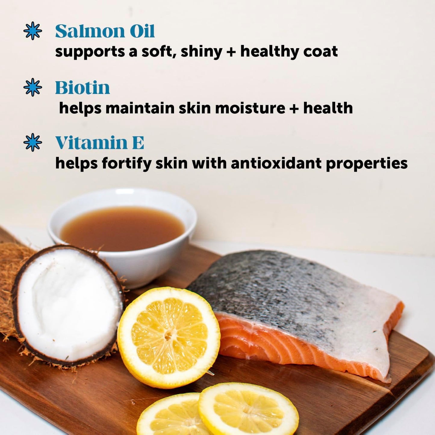 Pet Honesty Dog Skin and Coat Supplement with Salmon Oil for Dogs - Allergy Itch Relief + Skin & Coat Health, Dog Food Topper Bone Broth with Salmon Oil, Collagen, Biotin + Vitamin E (12 oz)