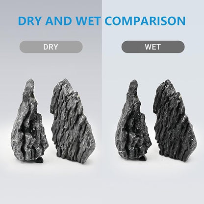 KINGRUI Natural Seiryu Rock Stone 11LB Dragon Stone for Aquarium Landscaping Models Fish Tank Decoration Reptile and Amphibian enclosures 3-6inch