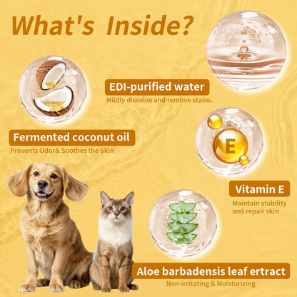 MIOSSZI 610 Pcs Pet Cleaning Deodorizing Wipes Kit for Dogs & Cats Daily Cleaning Paws, Face Tear Stain & Full Body & Sensitive Skin, Gentle & Unscented, Hypoallergenic Ingredients Pet Grooming Wipes