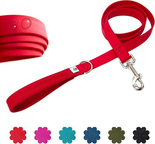 Wildebeest Funston Waterproof Dog Leash - Heavy Duty 4ft Long Leash for Small, Medium and Large Dogs - 1000D Nylon Scratch & Stink-Resistant & Pill-Free - Nylon Wrap Handle 3/4" Wide, 4 ft Length