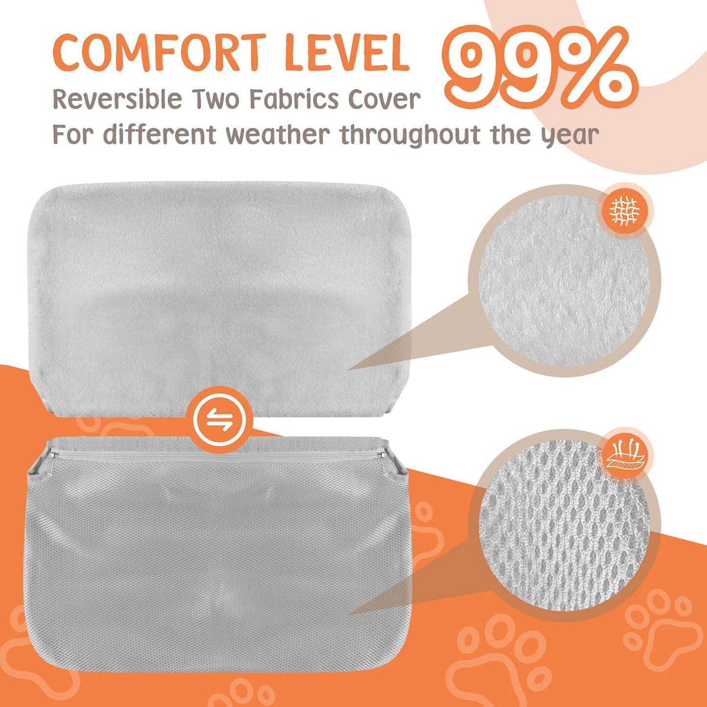 Cat Window Hammock 2-Pack,Foldable Cat Perch with Suction Cups & Metal Frame,Holds up to 40 lbs - Durable & Secure,Features 2-Sided Cushion & Easy Storage for Sunny Lounging(Dark Gray)