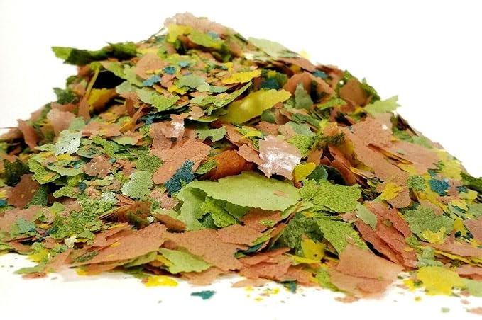 Aquatic Foods Inc. Premium Vitamin Enriched Flakes for All Tropical Fish, All Koi & Pond Fish with Additional Pellets & Wafers Included, AFI Flakes - 5-lbs