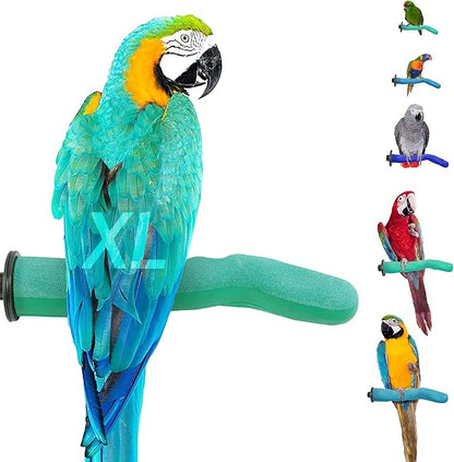 Sweet Feet and Beak Safety Pumice Perch - Trims Nails and Beak - Promotes Healthy Feet - Safe Non-Toxic Bird Supplies for Bird Cages - X-Large 14"