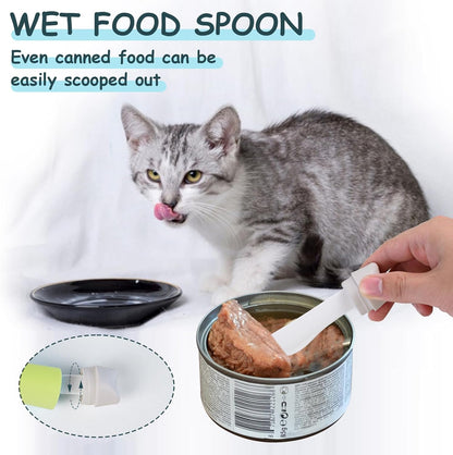 Dog Food Scoop 1 Cup, Pet Food Measuring Cups, Comfortable Long Handled Measuring Cup, for Dog, Cat & Rabbit Food-Grade Pet Food Feeding Scoop, Easily Clean Safe and Reliable (Greener)