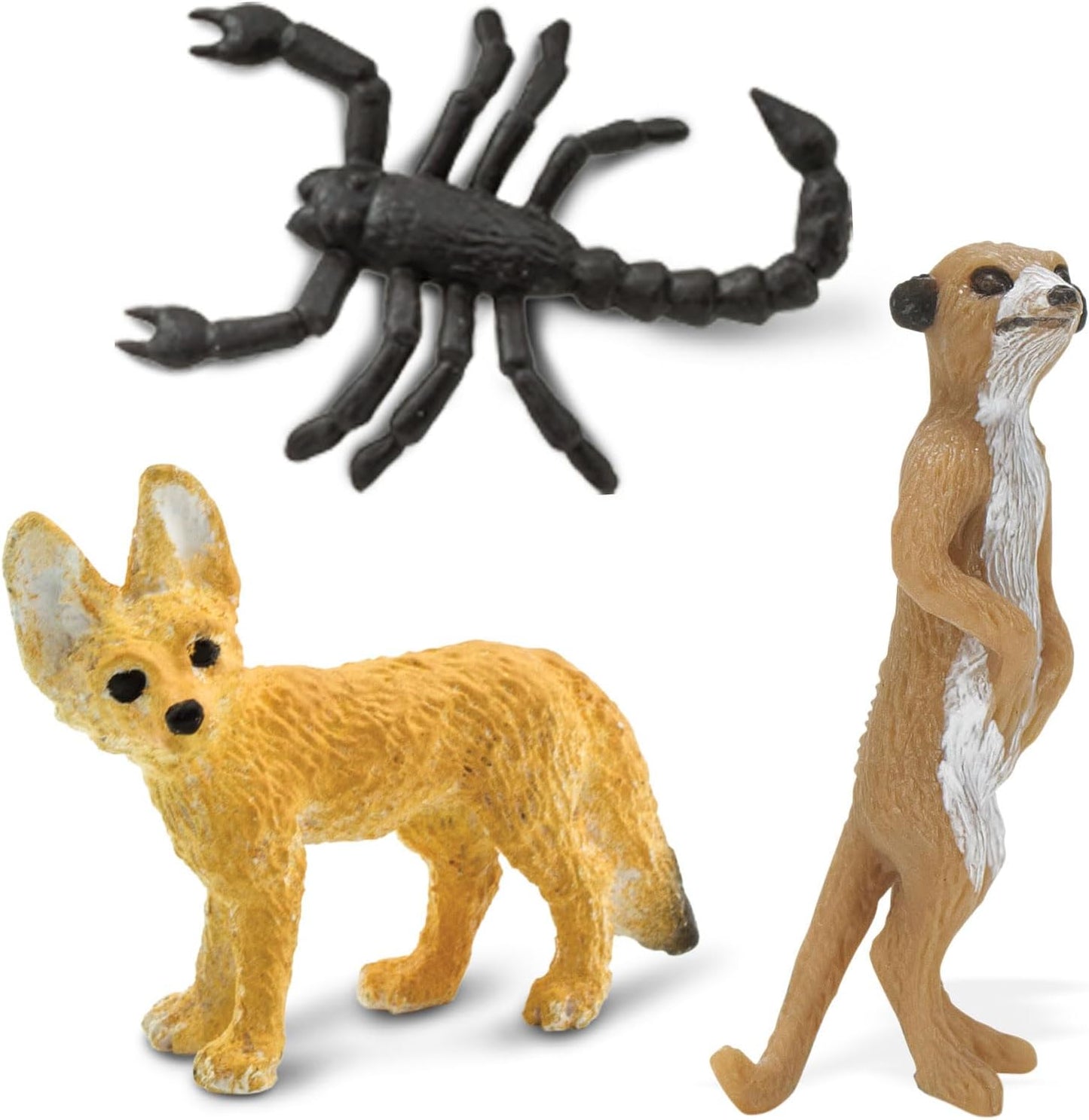 Safari Ltd. Good Luck Minis Desert Fun Pack - 8 Pack of (1) Inch Animal Figures - Toy for Boys, Girls & Kids Ages 5+