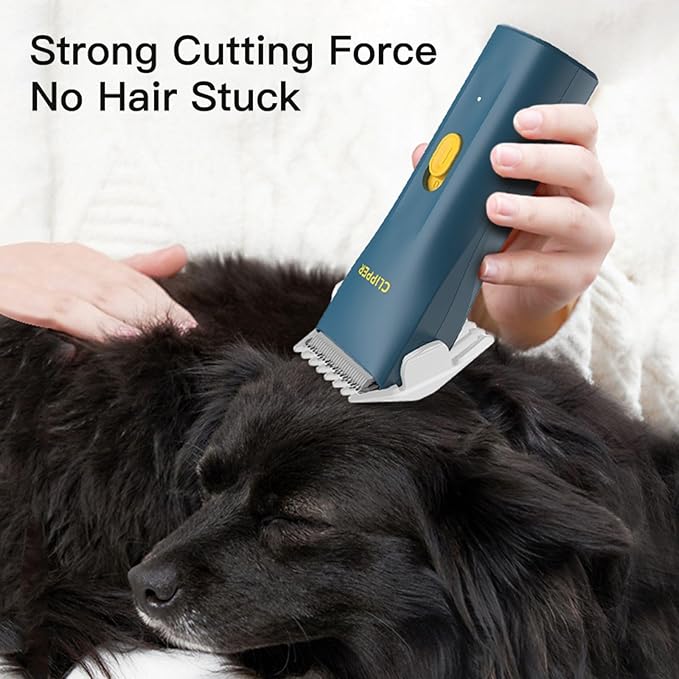 Dog Grooming Kit Clipper for Thick Coat Low Noise Cordless Cat Hair Trimmer Rechargeable Shaver Pet Grooming Tools for Small and Large Animals