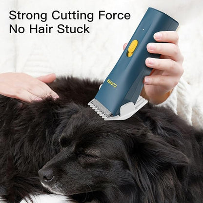 Dog Grooming Cilppers,Handy & Powerful Pet Electric Hair Trimmer Kits Waterproof Cordless Rechargeable Grooming Shavers for Small Dogs and Cats Green