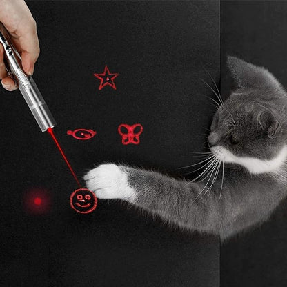 2 Pack Cat Toys Pointer Interactive Toys for Indoor Cats and Dogs, Pet Cat Catch Single Interactive Exercise Cat Training Tool with USB Rechargable