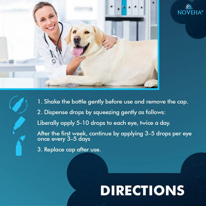 NOVEHA Pet Drops | Advanced Lanosterol Solution + NAC (2 x 10 mL)