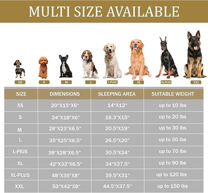 Bedfolks Orthopedic Dog Bed Extra Small, Waterproof Dog Sofa Bed for Small Dogs & Cats, Egg Foam Pet Couch Bed with Removable Washable Cover and Nonslip Bottom, Light Grey