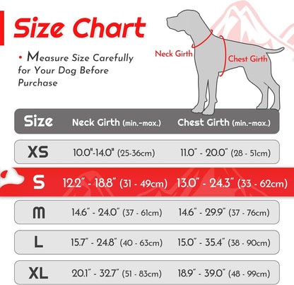 Eagloo Dog Harness Small Sized Dog, No Pull Service Vest with Reflective Strips and Control Handle, Adjustable and Comfortable for Easy Walking, No Choke Pet Harness with 2 Metal Rings, Red, S