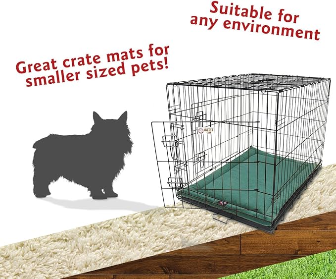 Majestic Pet Dog Crate Mat - Machine Washable Soft Plush Pet Bed Pad for Crates & Kennels USA Crated 24"x18" Villa Marine