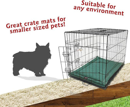 Majestic Pet Dog Crate Mat - Machine Washable Soft Plush Pet Bed Pad for Crates & Kennels USA Crated 24"x18" Villa Marine