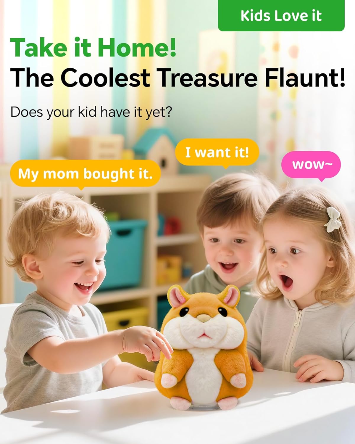 Talking Hamster Repeats What You Say Christmas Top 10 Gifts for Grandson Granddaughter,Little Brown Annoying Toys for Ages 5-7 Girls Early Gifts Under 30,Speech Therapy Toys for Toddlers 1-3