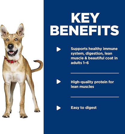 Hill's Science Diet Adult 1-6, Adult 1-6 Premium Nutrition, Wet Dog Food, Variety Pack: Chicken & Barley; Beef & Barley Loaf, 13 oz Can Variety Pack, Case of 12