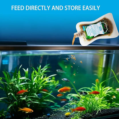 Brine Shrimp Fish Food, Ready to Use Aquarium Fish Food, Non-Living Instant Food for Betta Saltwater Marine Freshwater Fish (Adult Brine Shrimp)