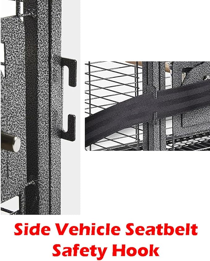 Deluxe Portable Wrought Iron Bird Travel Parrot Vet Carrier Cage Prevent Beaks Out Pet Products for Parrots Conures Cockatiel Amazon African Grey Prevent Beaks Out Include Cage Cover