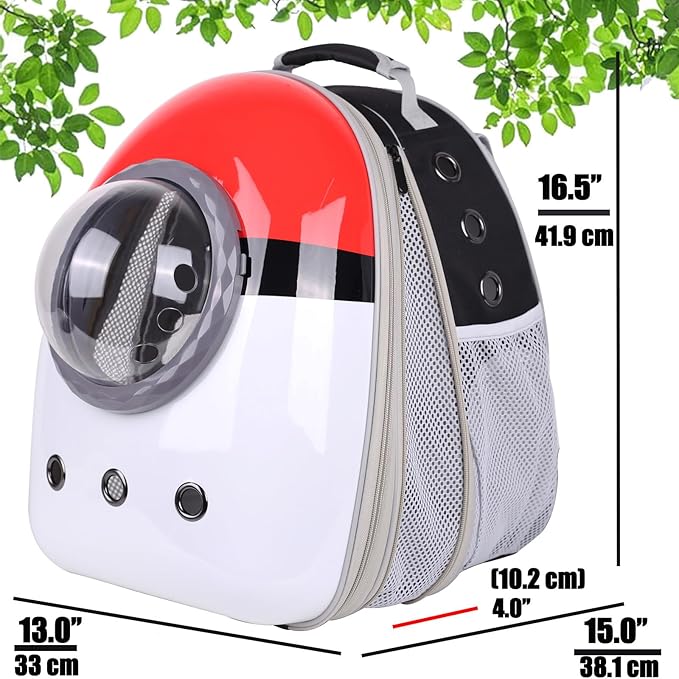 Front Expandable Cat Backpack Carrier, Fit up to 20 lbs, Space Capsule Astronaut Cat Bubble Backpack to Carry and Transport Large Fat Cat