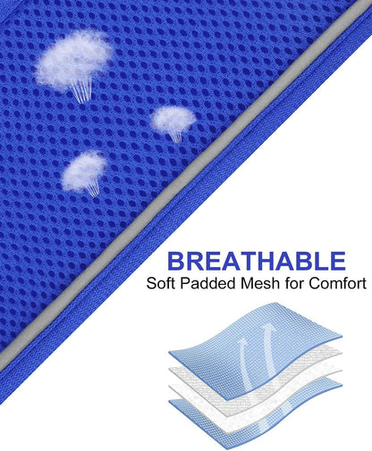 Joytale Small Dog Harness, Breathable Mesh Step-in Vest, Reflective Soft Padded Harnesses for Medium Dogs, Navy Blue, XL
