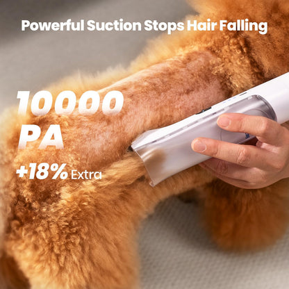 oneisall Cordless Dog Grooming Vacuum Kit, Dog Grooming Kit with 5100mAh & 11-in-1 Pet Tools, 3L Dust Cup, Low Noise for Shedding & Grooming and Suitable for Home/Car Cleaning,Comfy L1