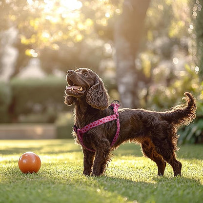 QQPETS Dog Harness Leash Set Adjustable Heavy Duty No Pull Halter Harnesses for Small Medium Large Breed Dogs Back Clip Anti-Twist Perfect for Walking