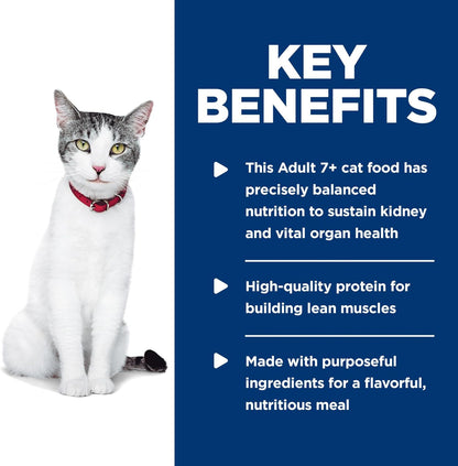 Hill's Science Diet Healthy Cuisine, Senior Adult 11+, Great Taste, Wet Cat Food, Seared Tuna & Carrot Stew, 2.8 oz Can, Case of 24