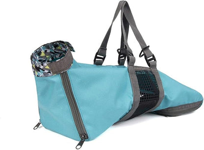 Cinf Cat Nail Clipping Cleaning Grooming Restraint Bag No Scratching Biting for Bathing Nail Trimming Injecting Examining(Blue,S)