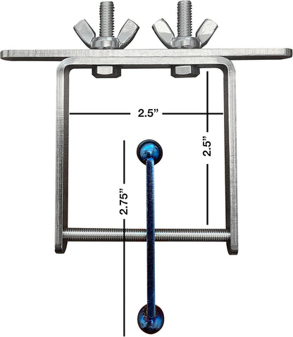 Blue Flamed Spinner Bird Toy with Traveling Spinner | Durable Puzzle Enrichment Toy | Spinner Toy for Medium to Large Birds Like Cockatoos, Parrots, Macaws, Greys, Parakeets | Bird Cage Accessories