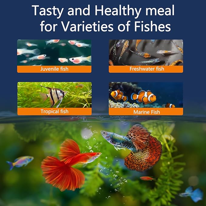 Brine Shrimp Fish Food, Ready to Use Aquarium Fish Food, Non-Living Instant Baby brine Shrimp, Food for Betta Saltwater Marine Freshwater Fish, Reef Aquariums, Corals, Axolotl,Jelly