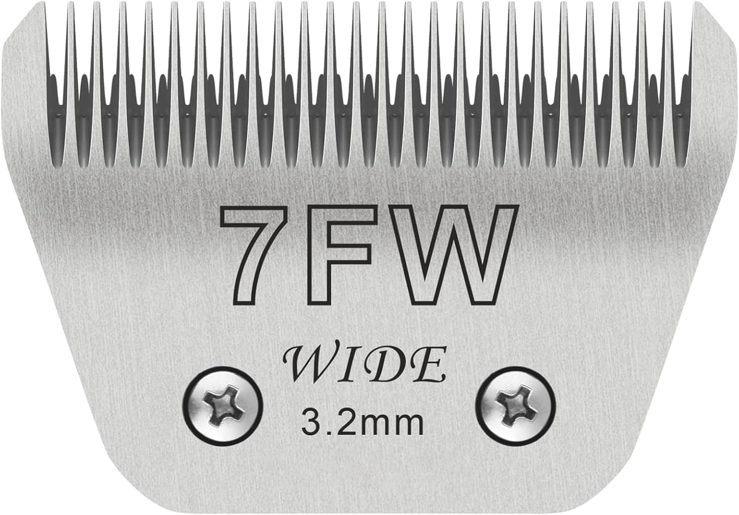 7FW Dog Grooming Clipper Replacement Blades, Compatible with Ainds, Oster A5, Wahl Km10 and Other Series Clippers, Blade Size-7FW Cut Length 1/8"(3.2mm)