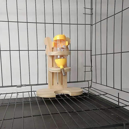 Hamiledyi Small Animal Water Bottle with Adjustable Stand & Hanging Hook, Leak-Proof Water Dispenser for Hamsters, Guinea Pigs, Gerbils, Rodent Cage Accessories(Style A)