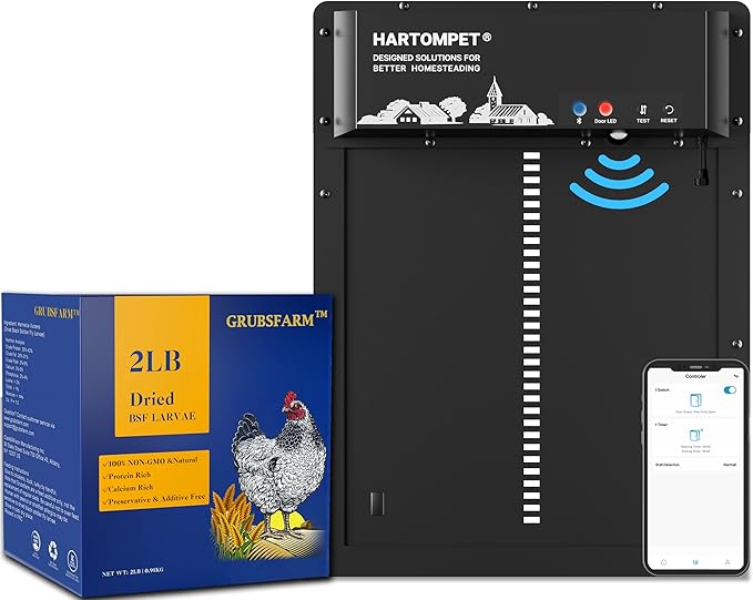 Premium Chicken Treats 2LBS - Superior to Dried Mealworms - Non-GMO & 85X More Calcium Than Meal Worms - Molting & Laying Supplement - BSF Larvae Treats for Layer Hens, Ducks Wild Birds
