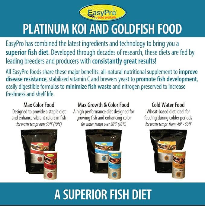 EasyPro PC5 Platinum Koi & Goldfish Food, 5 lb