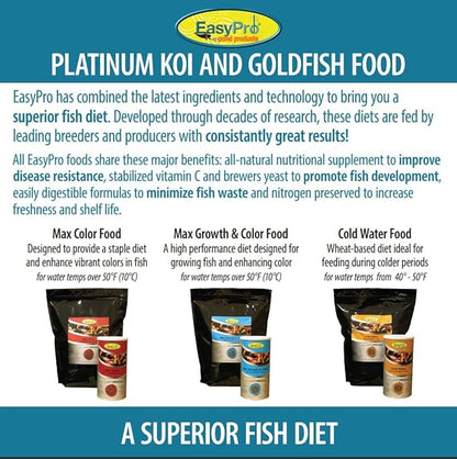 EasyPro PC5 Platinum Koi & Goldfish Food, 5 lb