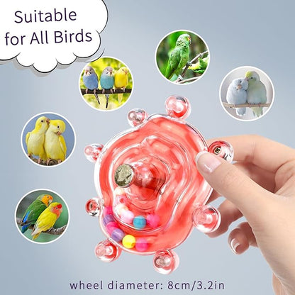Budgie Toys, Parakeet Training Toys, Interactive Bird Educational Toys for Small Birds, Cockatiel Toys, Fun Parakeet Toys, Lovebird Toys, Quaker Parrot Toys, Sunbird Toys, Starling Toys(Blue)