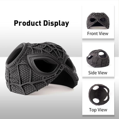 Cat Bat Mask Halloween Costumes Accessories for Cats, Cat Bat Cosplay Apparel (Medium, Black Spider)