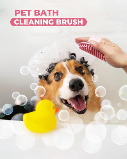 Dog Brush for Shedding Grooming,6 Pack Long-Pin Brush Set for Long Haired Dog Cat Goldendoodles Poodles Doodles Pink