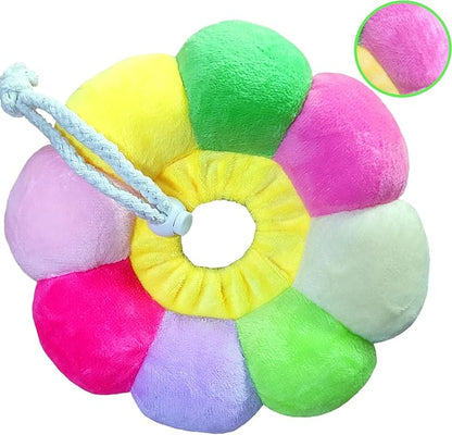 Rabbit Cat Cone Collar Soft,Adjustable Cat Recovery Wound Healing Accessory,Cats Cones to Stop Licking,for Chinchilla,Guinea Pigs,Bunny,Kitten Donuts Collar After Surgery(X-Small)